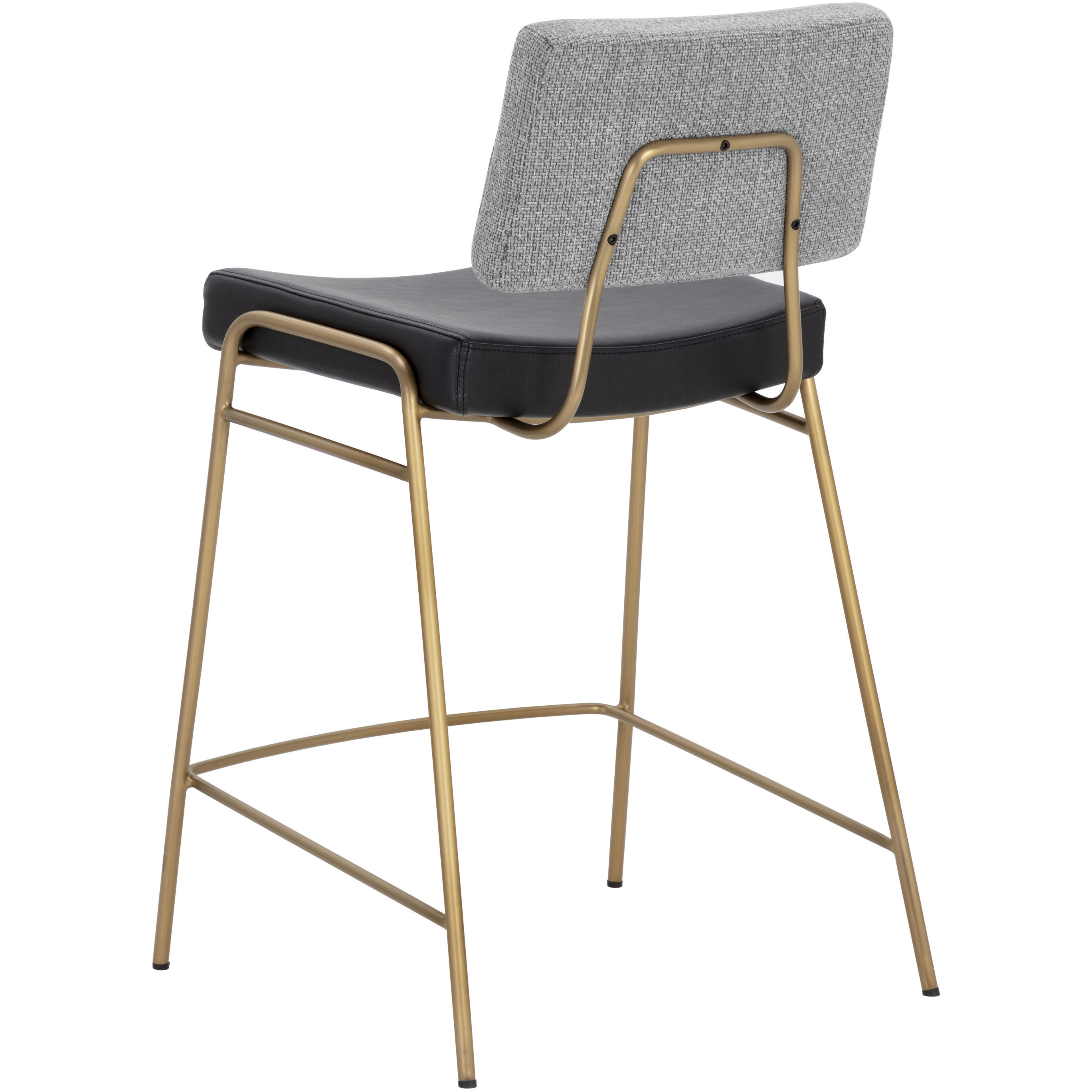 Brinley 36.75 inch Gold / Nightfall Black / Chacha Grey Counter Stool